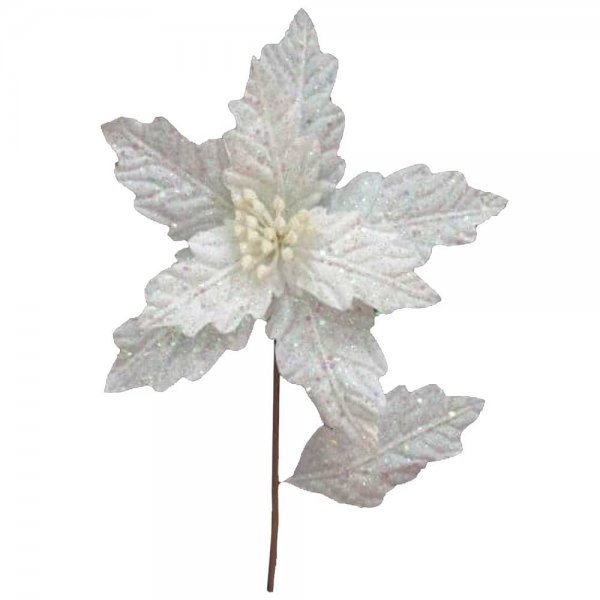 Χριστουγεννιάτικο Λουλούδι Λευκό (60cm)